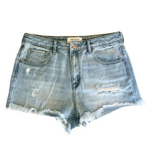 High Waist Cut Off Shorts 🤍 Pacsun 🤍 29 🤍 Like New 🤍 Light Wash